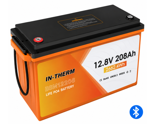 Аккумулятор IN-THERM/BLUESUN 12 V 208 Ah с Bluetooth